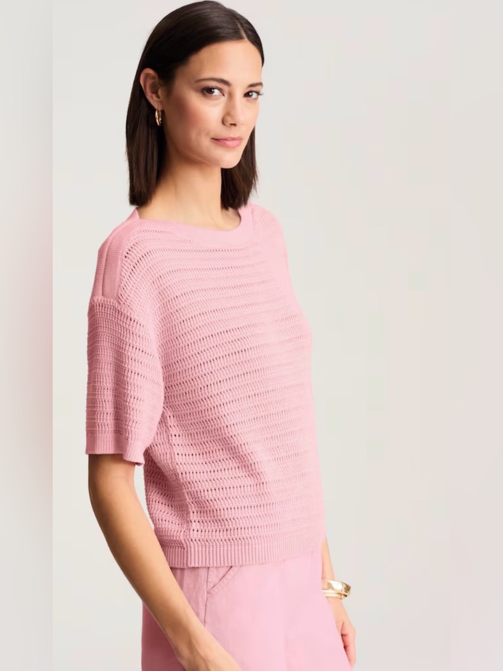 J JILL TEXTURED ELBOW SLEEVE SWEATER SIZE MEDIUM NWT! - Picture 3 of 7